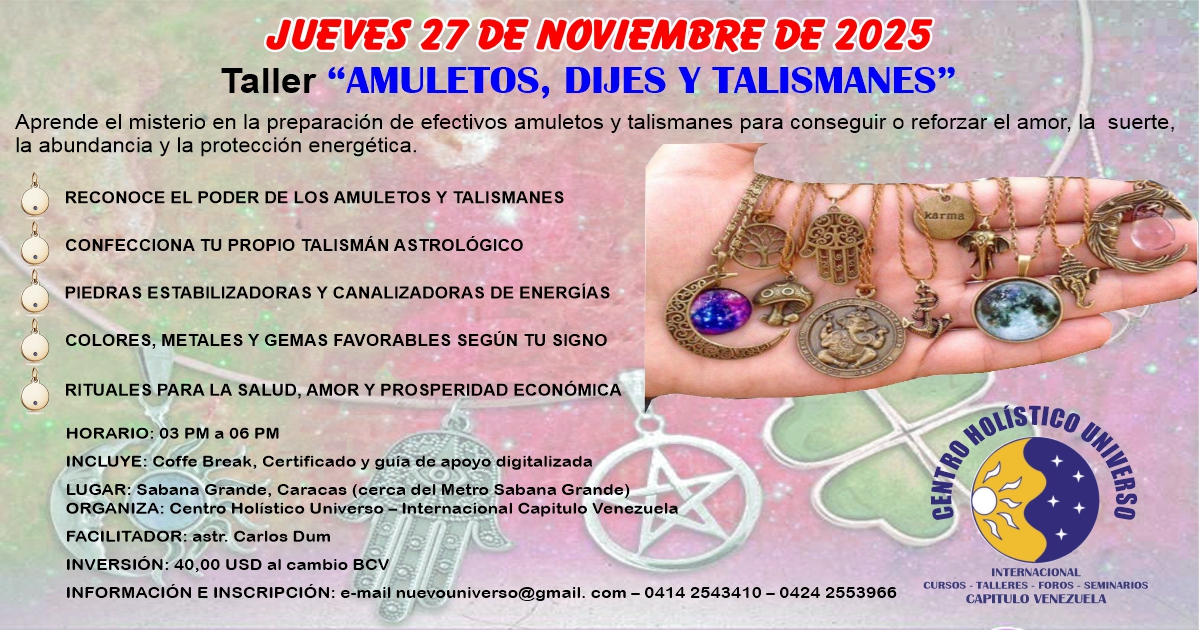 2025 taller de talismanes banner 3