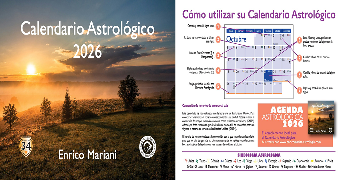 2026 calendario e mariani