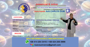 CURSO de Astrología Moderna Profesional (Orientado a la Psicoastrología)