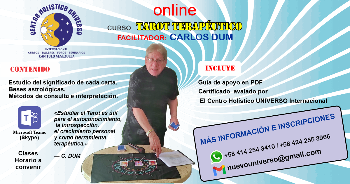2026 cursos online tarot cdum