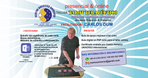 Domingo 28 de junio 2026: «Taller de Tarot Terapéutico» Presencial & online