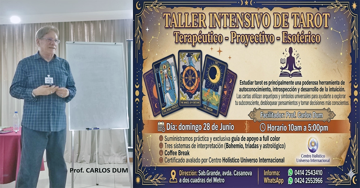 2026 banner taller tarot terapeutico
